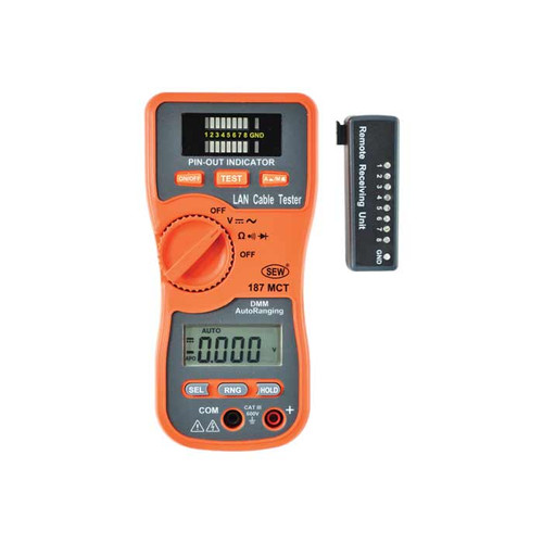 187 MST LAN Cable Tester & Digital Multimeter