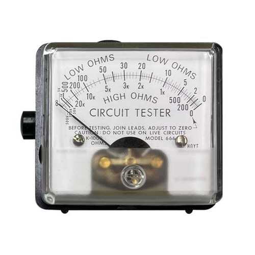 Hoyt 666 2.5" Circuit Tester & Ohmmeter