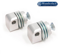 Wunderlich Vario-scharnier voor bijrijder (paar) zilver Wunderlich Vario-scharnier voor bijrijder (paar) zilver