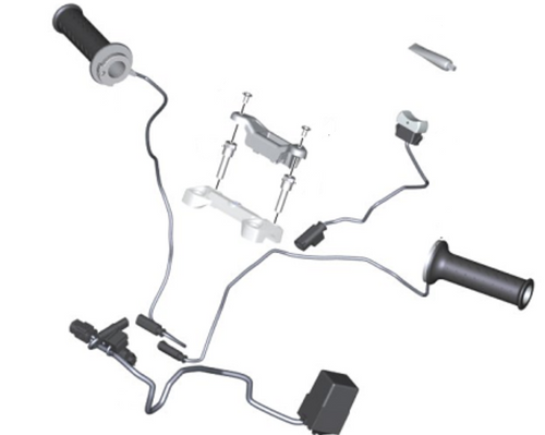 BMW G 310 GS /R Set handvatverwarming