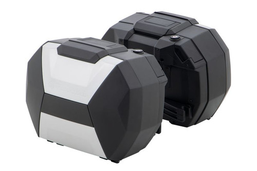 Wunderlich X-CASE Vario kofferset met X-RACK Light – M 1000 XR – zwart/grijs