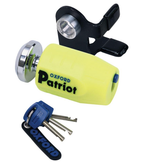 OXFORD Patriot schijfremslot Ø14mm geel ART 4