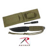 Rothco Paracord Knife With Fire Starter Olive Drab