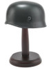 Desktop German WW2 M38 Fallschirmjäger Paratrooper Helmet with wood stand