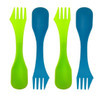 Stansport Lightweight Plastic 3-in-1 Sporks 4-Pack