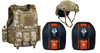 Multicam Carrier, Mich Helmet & Auxilia Ceramic 3+ Combo