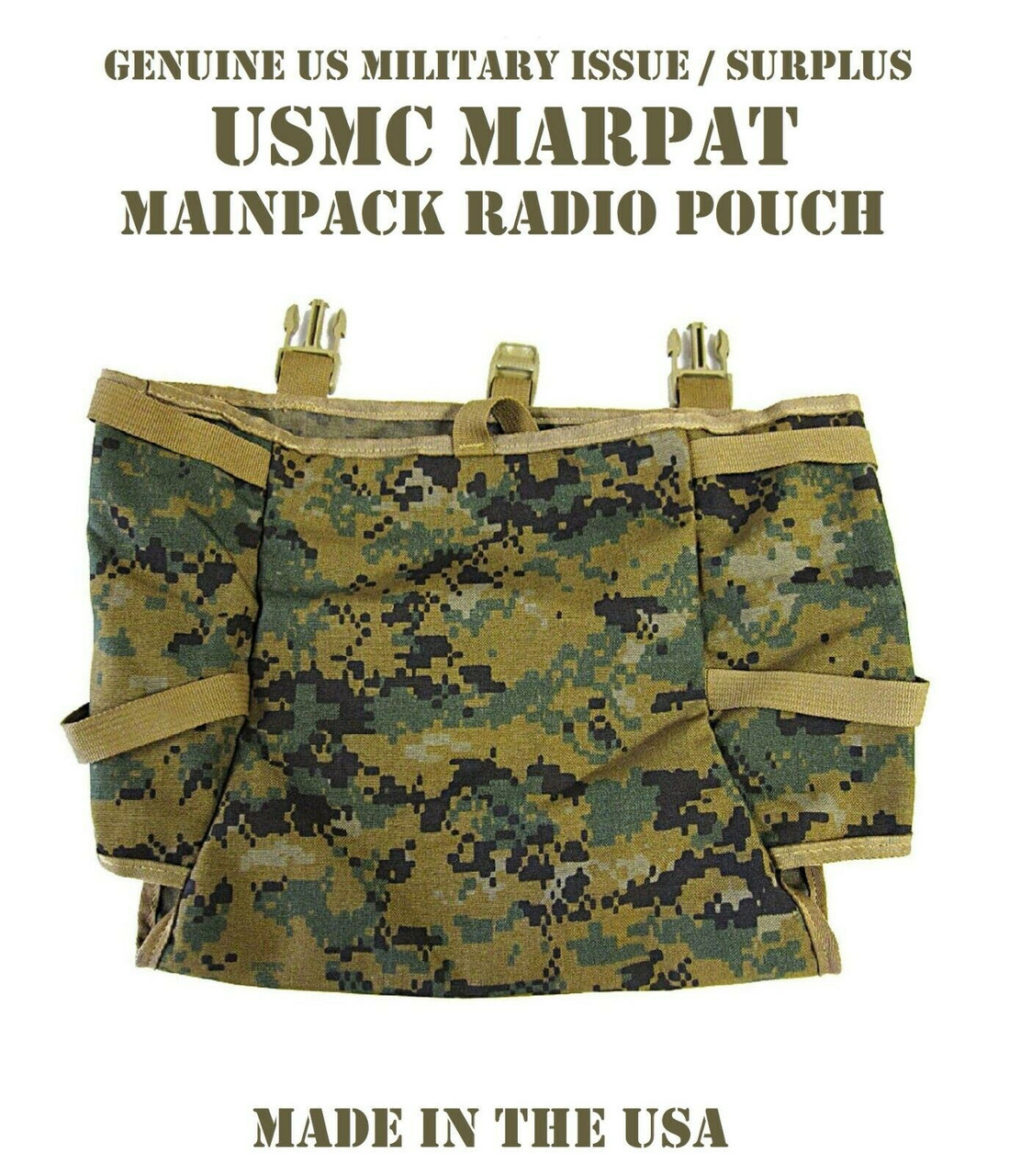 USMC GEN II WOODLAND DIGITAL MARPAT DIGI RADIO POUCH ILBE MAIN PACK RUCKSACK VGC