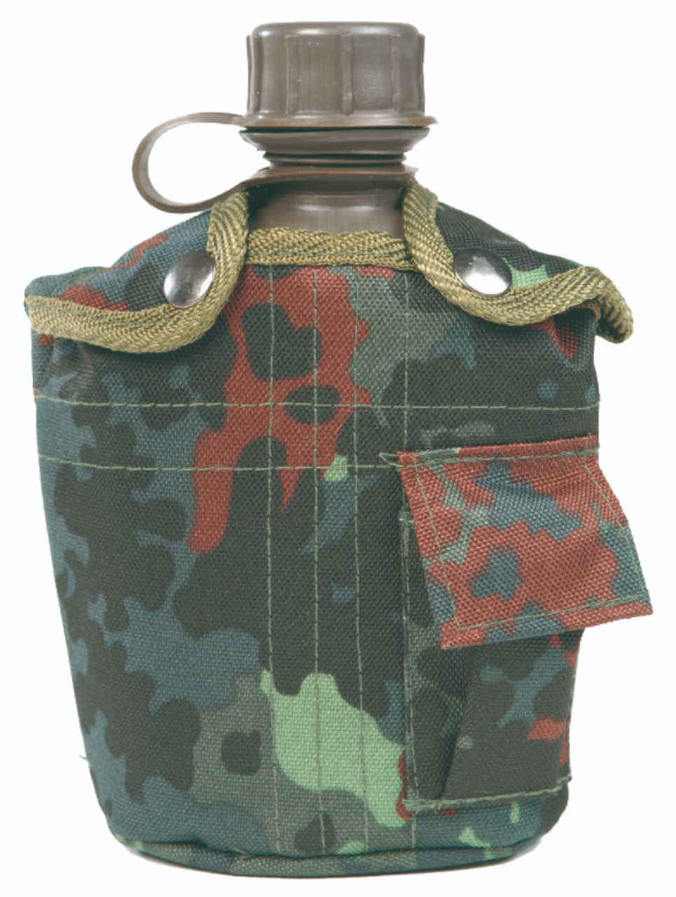 Mil-Tec Plastic Canteen W/ Flecktarn Cover