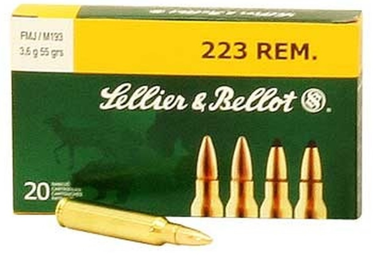 Sellier & Bellot 223 Rem 55Gr FMJ Case Of 1000