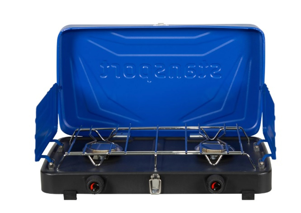 2-BURNER REGULATED PROPANE STOVE