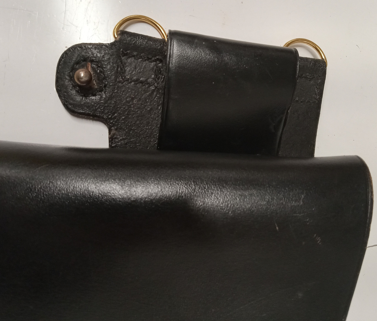 Italian Police Leather Holster For Beretta 92S With Internal Spare Mag ...