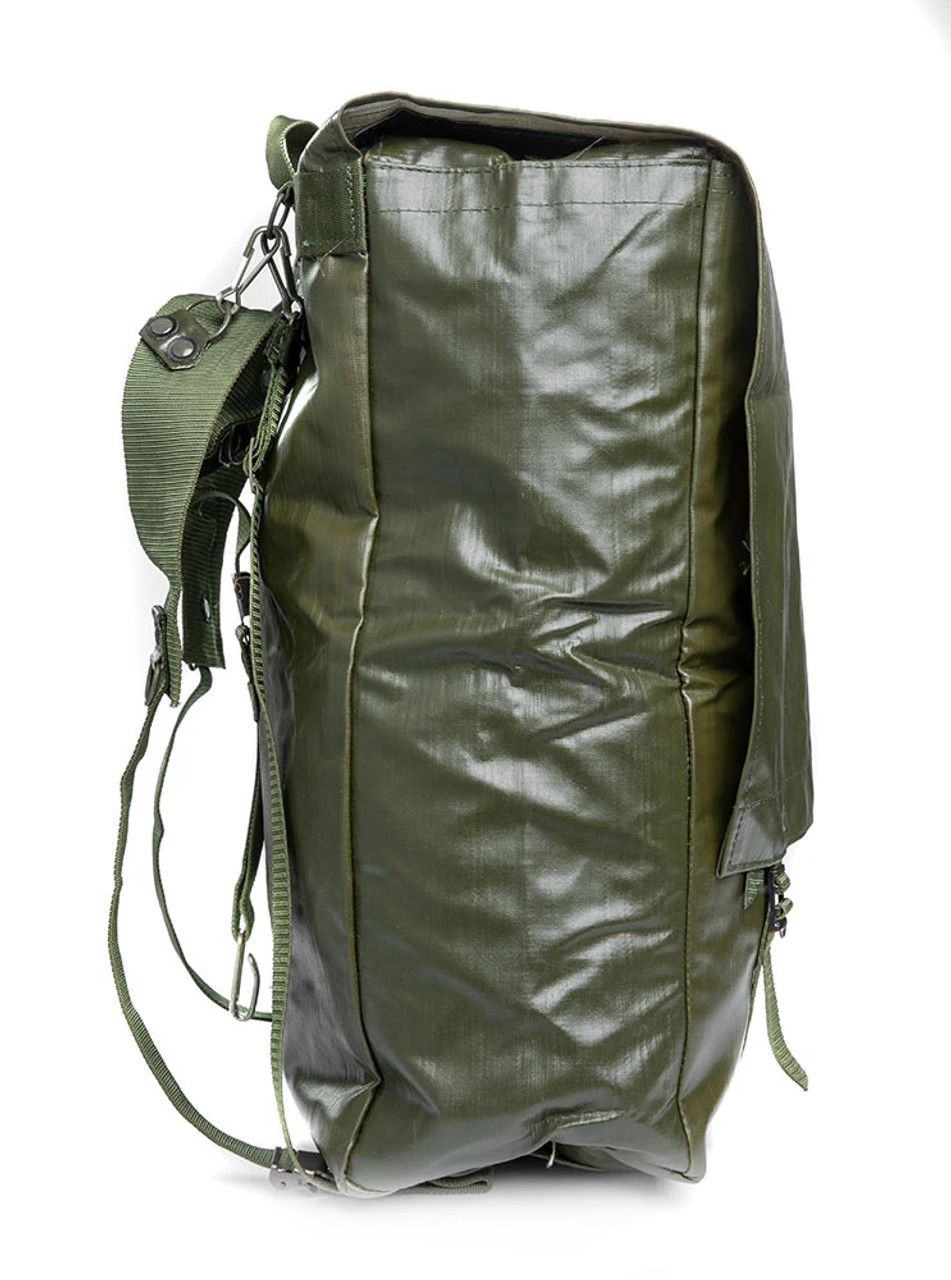 Authentic Czech Army M85  Backpack, Rubberized Vinyl With Shoulder Yokes 