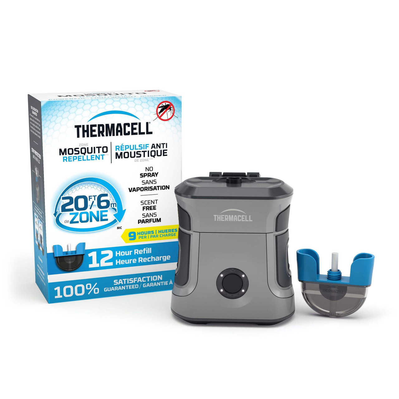 Thermacell Mosquito Repellent, Rechargeable Adventure EX-Series EX90, Grey