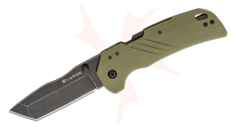 OD Green Cold Steel Engage Folding Knife, 4116SS Black 3", GFN OD Green, FL-30DPLT-BGZ [CSFL30DPLTBGZ]