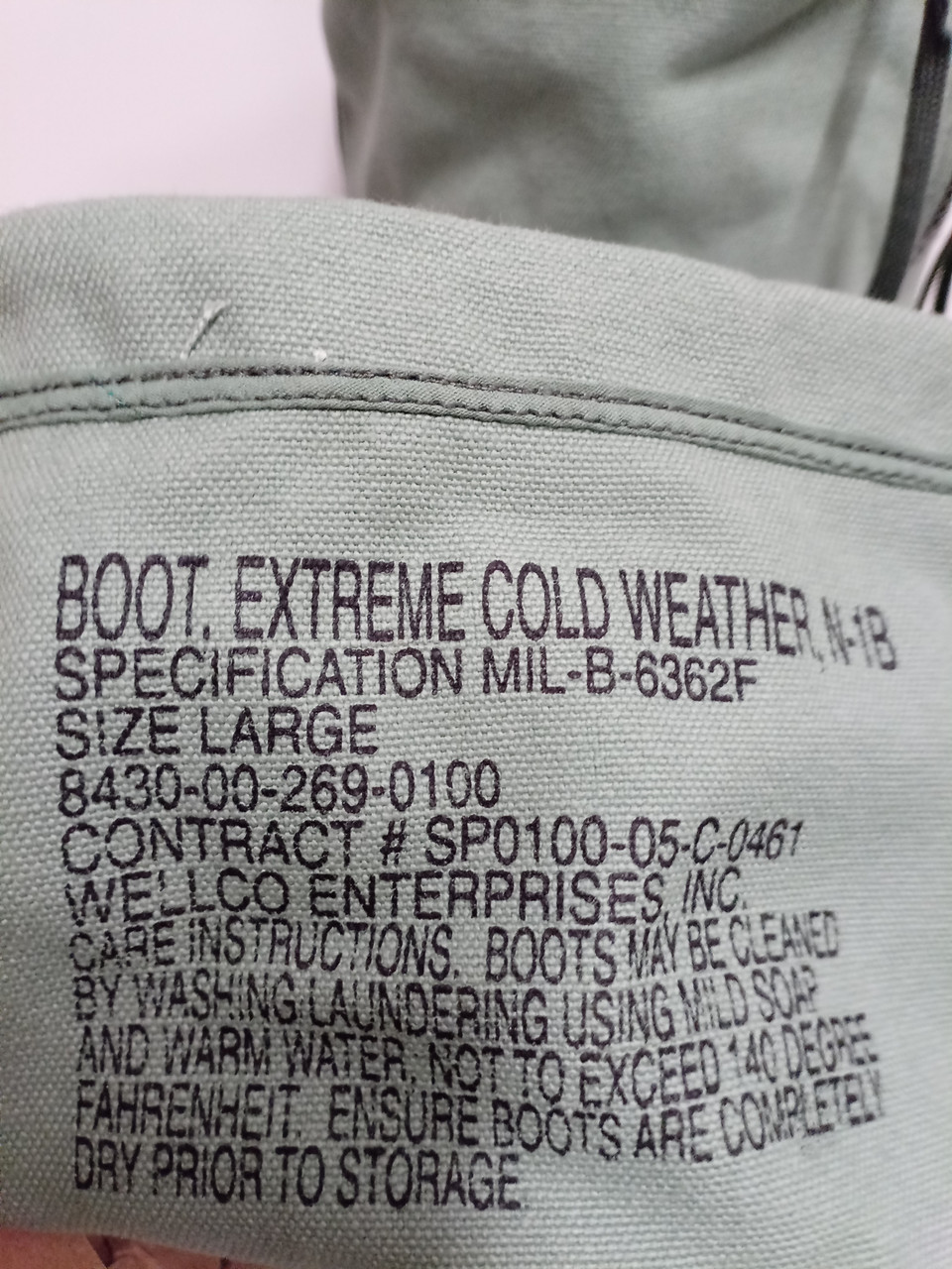 N-1B Extreme Cold Weather Mukluk boots are US Air Force