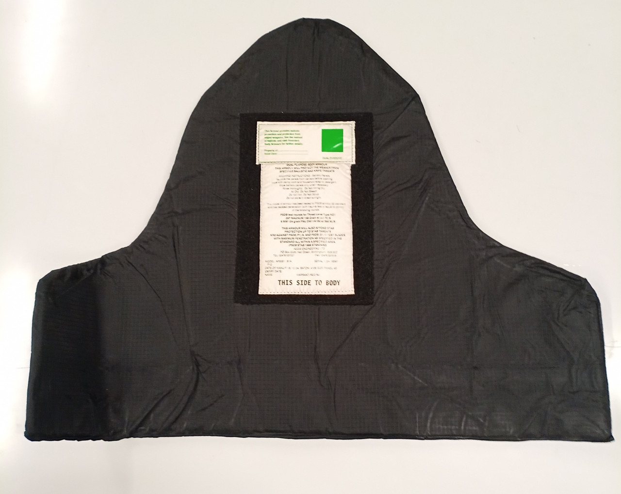 Kevlar Body Armour Inserts 23" x 17" 