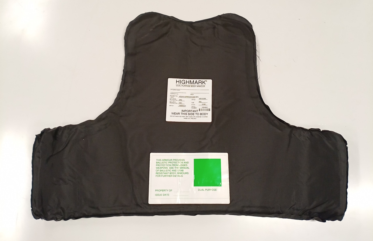Female Kevlar Body Armour Inserts  26" x 14" 