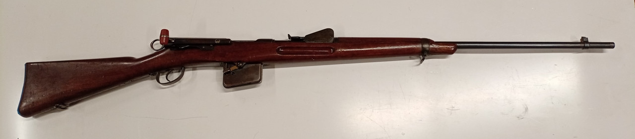 Swiss Schmidt-Rubin 1889  7.5x54.5mm #01, Sportized  Dated 1896