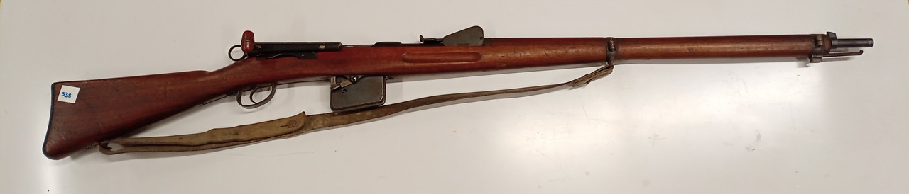 Swiss Schmidt-Rubin 1889  7.5x54.5mm #01, Sportized  Dated 1892