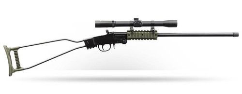 LITTLE BADGER RIFLE (BLACK/OD GREEN) 22LR/16.5"BBL W/SCOPE