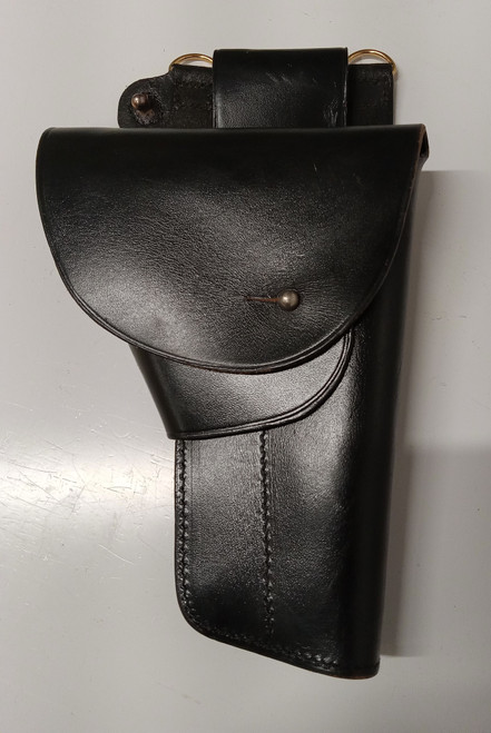 Italian Police Leather Holster For  Beretta 92S With Internal Spare Mag Pouch