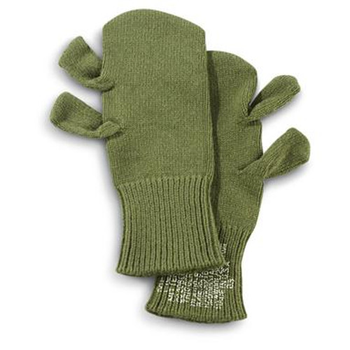 New US Military Leather Palm Trigger Mitts With Trigger Finger Mitten Liner New US Military Leather Palm Trigger Mitts With Trigger Finger Mitten Liner