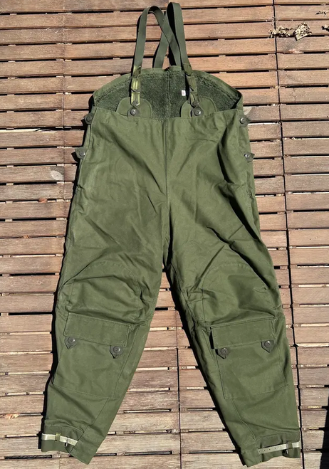 Unissued - SwSwedish Military Heavy Duty Canvas  Motorcycle Heavy Coveralls -  Size Large 