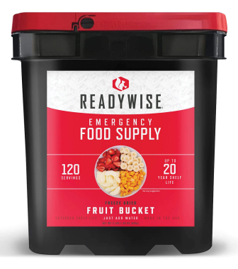 ReadyWise Freeze Dried Fruit and Gourmet Pack - 120 Servings  (2021-2023 Production)