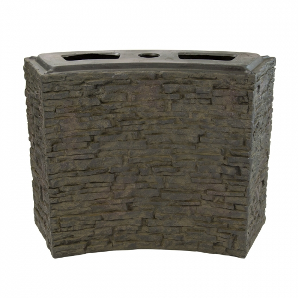 Aquascape Large Curved Stacked Slate Wall Base