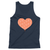Abortion Heart - Peach/Papaya (Unisex Navy Tank)