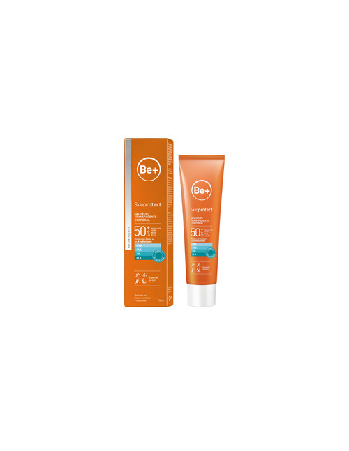BE+ SKINPROTECT GEL SPORT TRANSPARENTE CORPORAL 50+ 75ML
