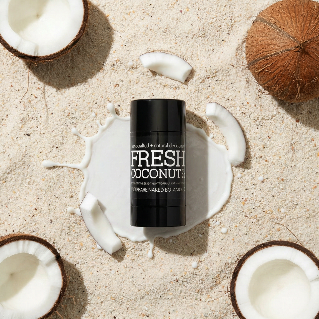 Tropical Fresh Coconut magnesium deodorant by Bare Naked Botanicals