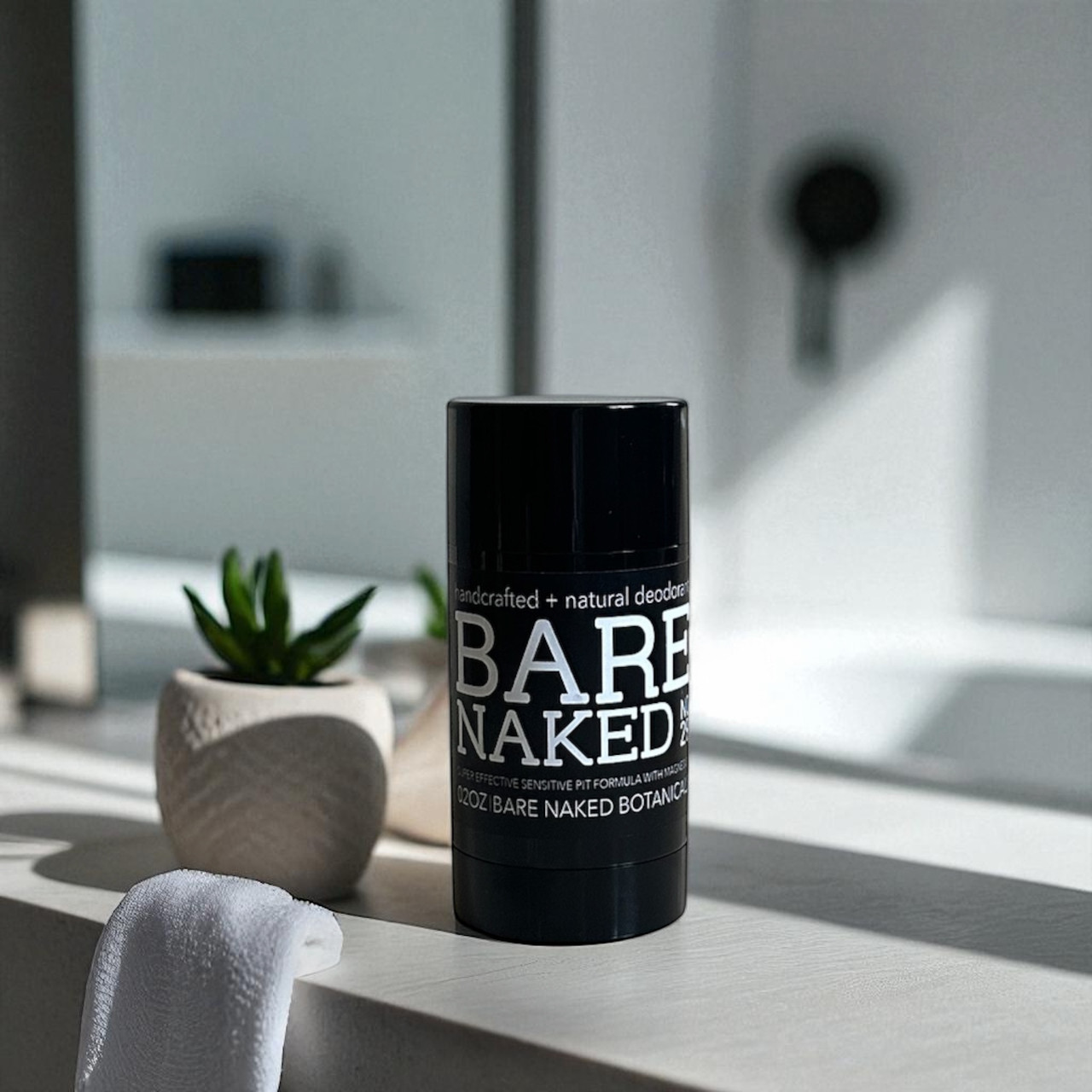 Binchotan charcoal’s highly adsorptive properties help purify and balance sensitive skin. Our deodorants feature a unique blend of plant-based ingredients that naturally manage moisture and neutralize odor—without compromising your skin. Gentle, healing oils and beneficial essential oils soothe the delicate underarm area, while our baking soda–free formula ensures zero irritation.