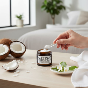 Deliciously dreamy coconut with the bonus of smooth vanilla essential oil is a dream to apply with its soft, creamy texture that melts into your skin. Say hello to luxuriously hydrated skin that combines unique ingredients to tone and gently exfoliate the skin with a natural retinol alternative.