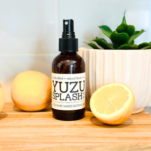 Known as the Japanese lemon, yuzu has grown in popularity due to its naturally refreshing fragrance and nutrient-rich qualities. Yuzu is related to lemon and pomelo fruits, and the yuzu fruit is vibrant in both color and flavor. Rich in Vitamin C, this antioxidant is a powerhouse for brightening the skin, fighting signs of aging, and even helping to combat dry skin. Additionally, this fresh facial toner includes hyaluronic acid and Reproage™ peptides, which assists in promoting epidermal self-renewal and cell reproduction. As we age, the cells in the basal layer of our skin slow down resulting in the signs of aging such as wrinkles, roughness, and lack of smoothness. Yep – this crisp, fruit spritzer has big power! Known as the Japanese lemon, yuzu has grown in popularity due to its naturally refreshing fragrance and nutrient-rich qualities. Yuzu is related to lemon and pomelo fruits, and the yuzu fruit is vibrant in both color and flavor. Rich in Vitamin C, this antioxidant is a powerhouse for brightening the skin, fighting signs of aging, and even helping to combat dry skin. Additionally, this fresh facial toner includes hyaluronic acid and Reproage™ peptides, which assists in promoting epidermal self-renewal and cell reproduction. As we age, the cells in the basal layer of our skin slow down resulting in the signs of aging such as wrinkles, roughness, and lack of smoothness. Yep – this crisp, fruit spritzer has big power!