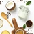 A rich, non-greasy hand and body cream with coconut milk and coffee extract. A warm, cozy scent that deeply hydrates and softens skin.