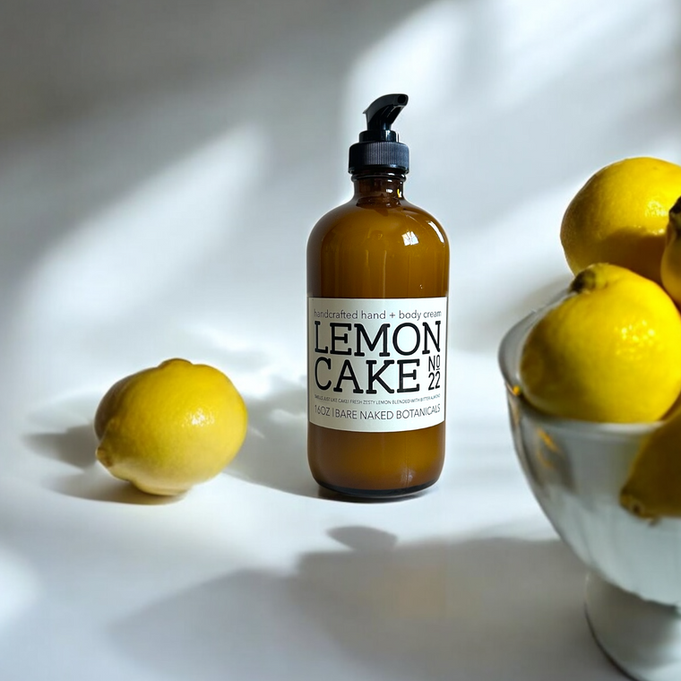 Smell like dessert—without the sugar crash. Our Lemon Cake Body Cream is a plant-based treat for your skin, infused with the bright, citrusy zing of lemon essential oil and the warm, nutty sweetness of almond. The scent is a dead ringer for freshly baked lemon cake—uplifting, nostalgic, and completely irresistible.