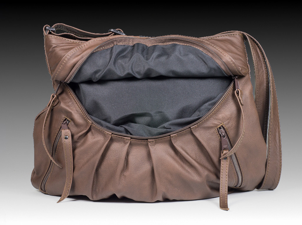 Distressed Brown Small Route #66 Hobo 