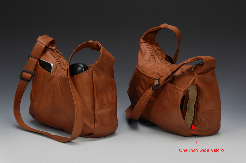 Hidden Pocket Hobo Bag