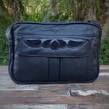 Black "E" Bag Electronic Organizer with Overlay