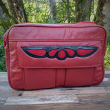 Red "E" Bag Electronic Organizer with Overlay
