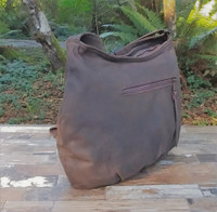 Distressed Brown Medium "Tia" Hidden Pocket Hobo