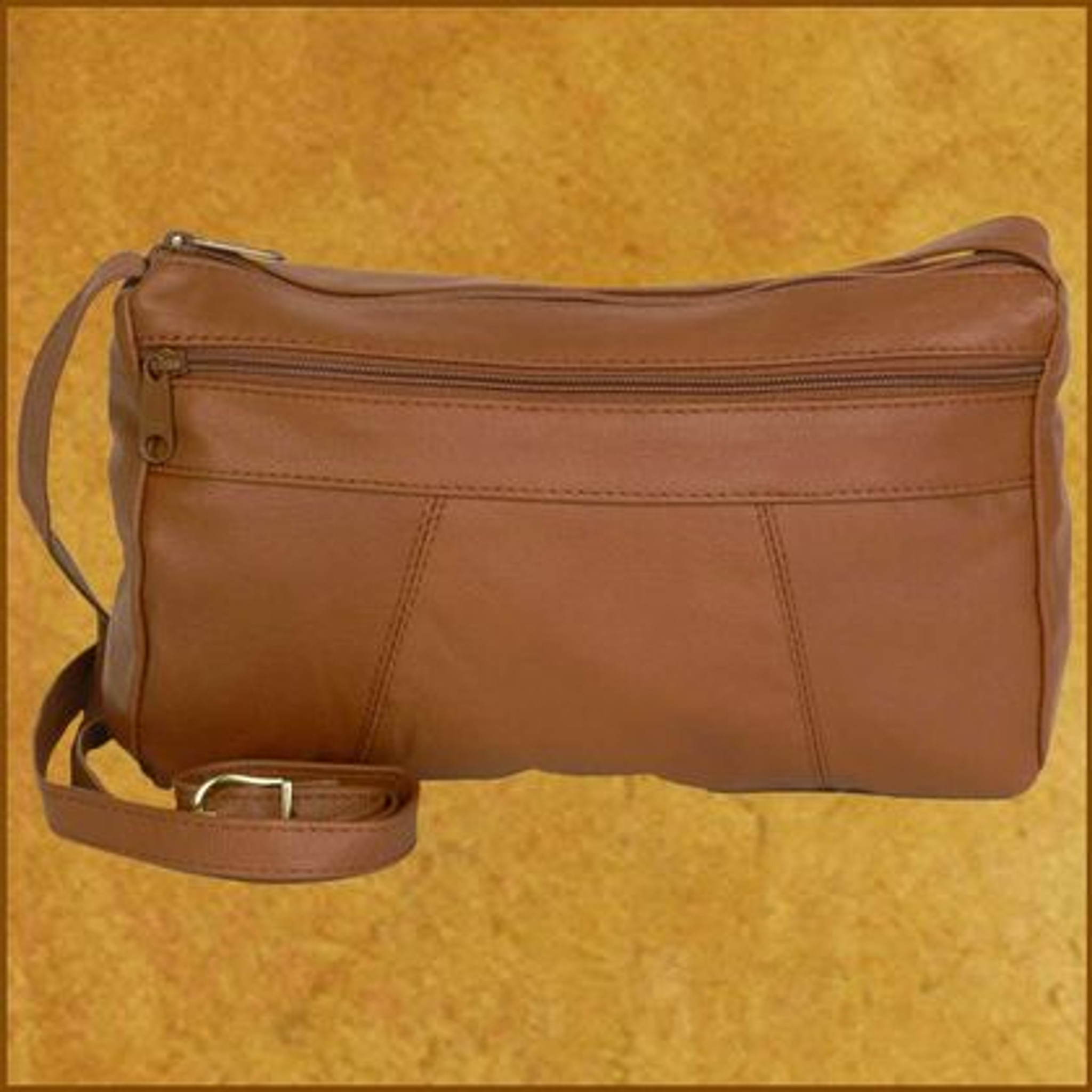 Small 2 Zip Coin Purse - Ace Leather Goods, Inc.