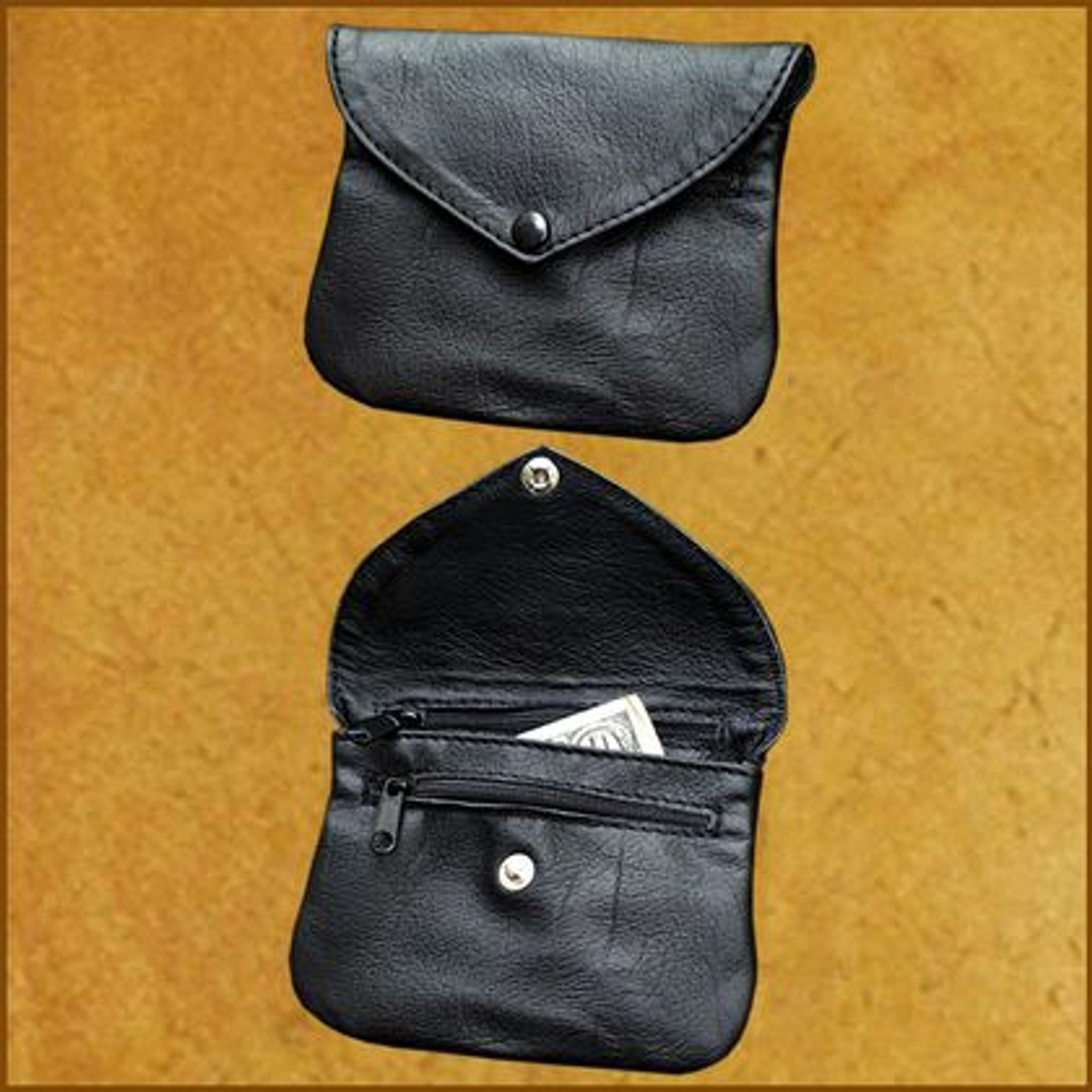 Minimalist Zippered RFID Front Pocket Wallet @