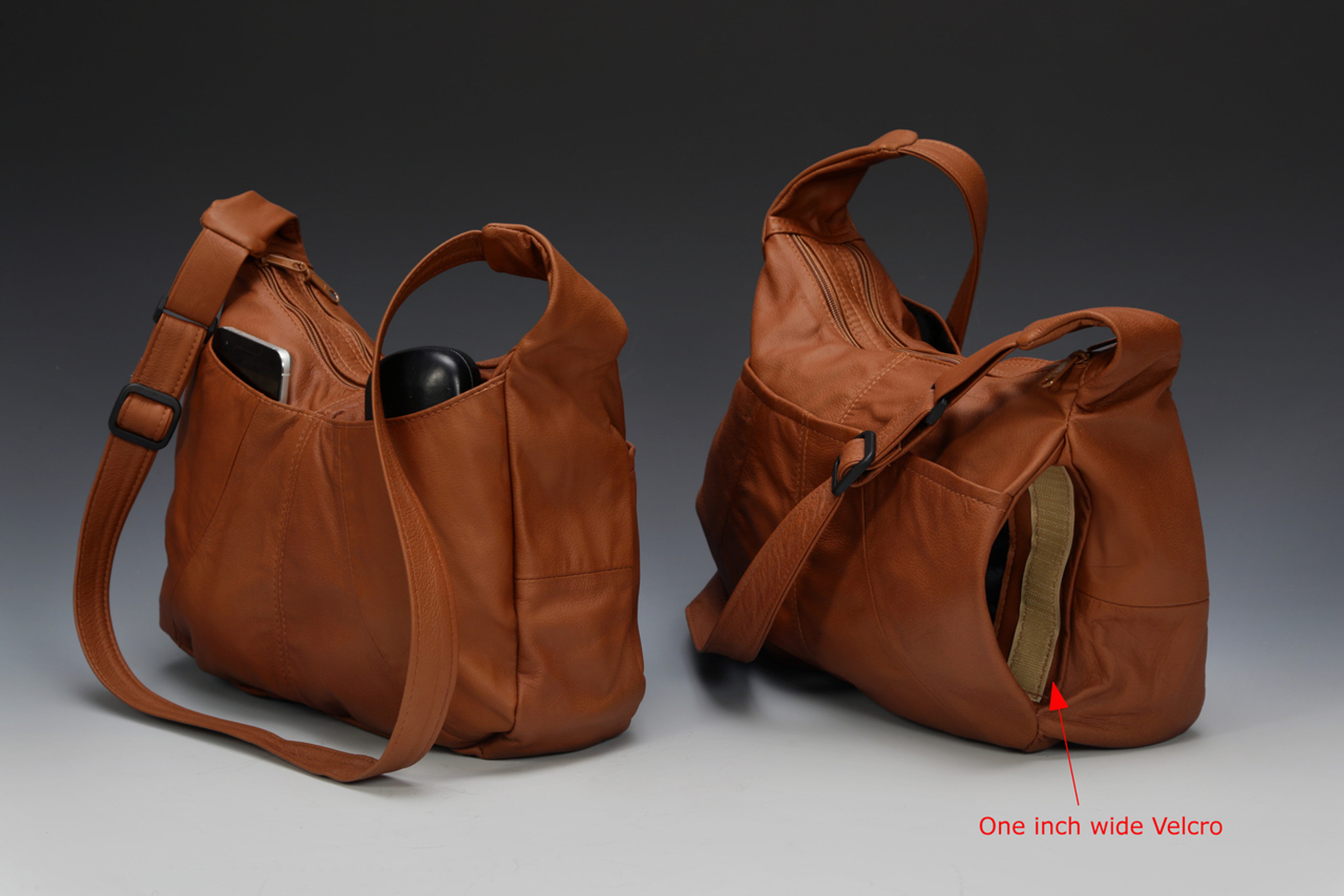 Brown Mini Soft Hobo Shoulder Bag