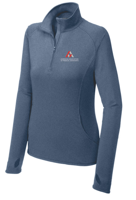 AAMA Sport-Tek Ladies Sport-Wick Stretch 1/2-Zip Pullover