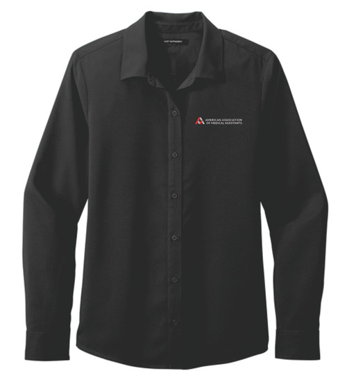 AAMA Port Authority Women's Long Sleeve Performance Staff Shirt