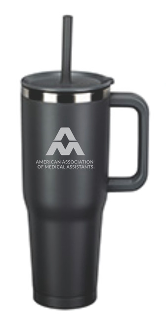 AAMA Senso Summit 40oz Insulated Stainless Steel Travel Mug With Press-In Straw Lid