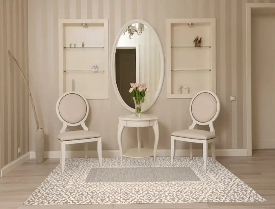 Loloi Cole COL-05 Grey/Ivory Area Rug Room Scene