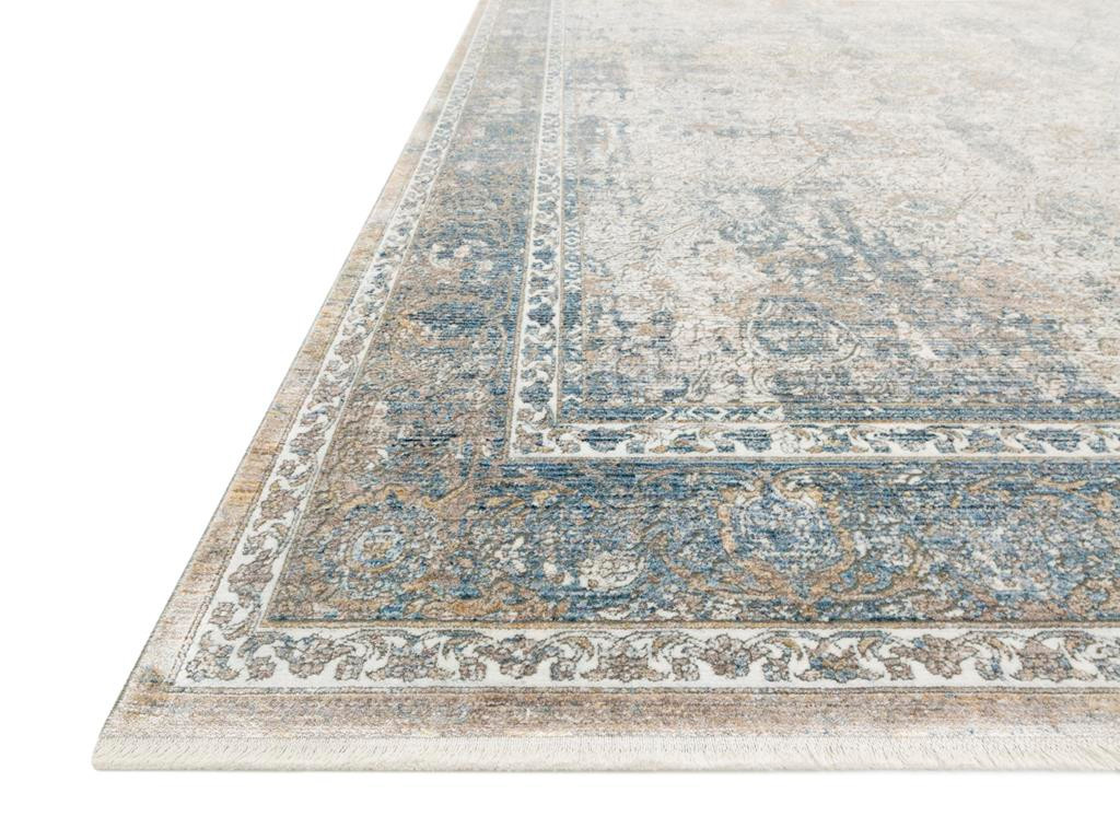 Loloi Gemma GEM-02 Sky/Ivory Area Rug Angle